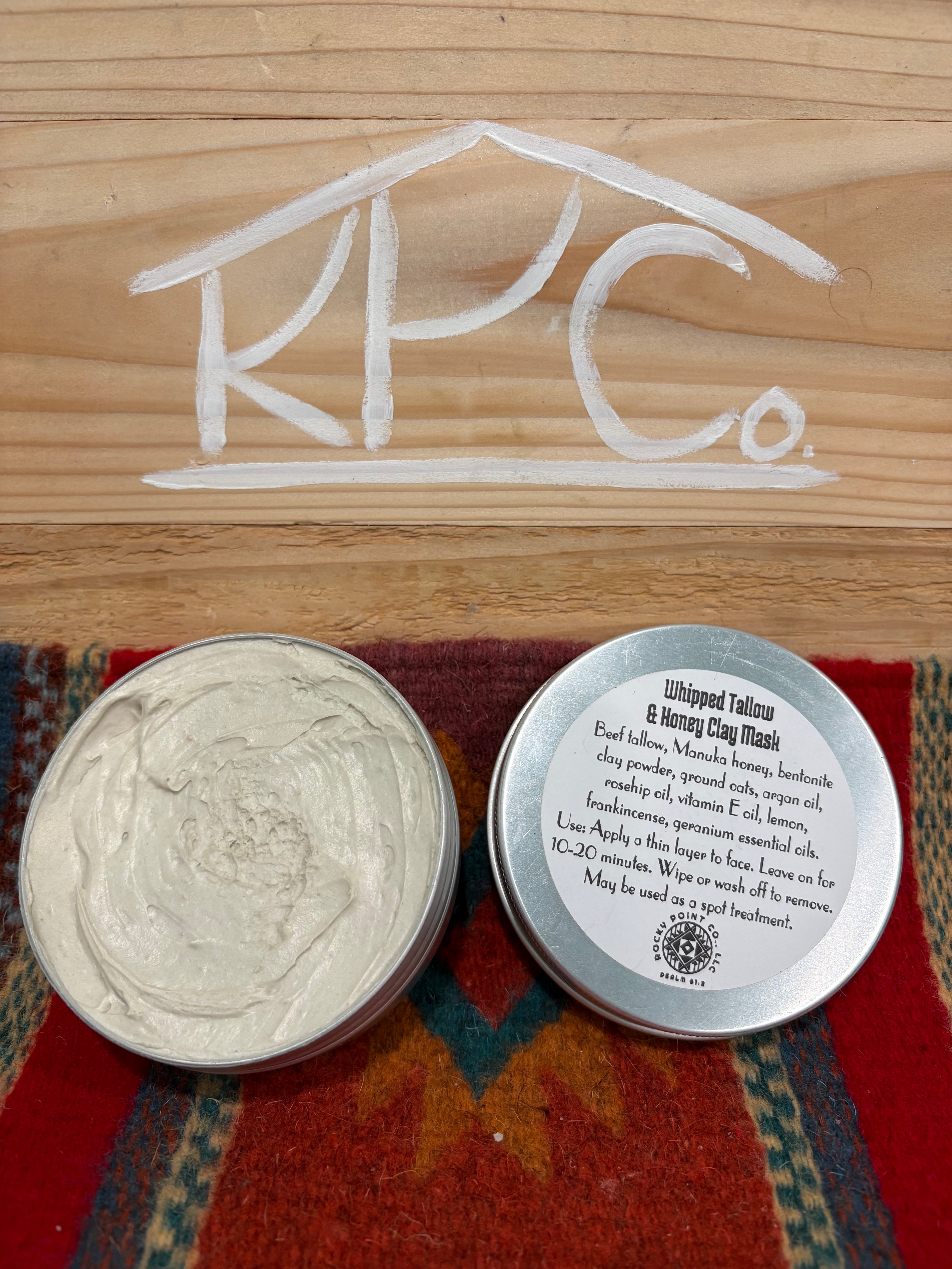 Whipped Tallow Honey & Clay Face Mask