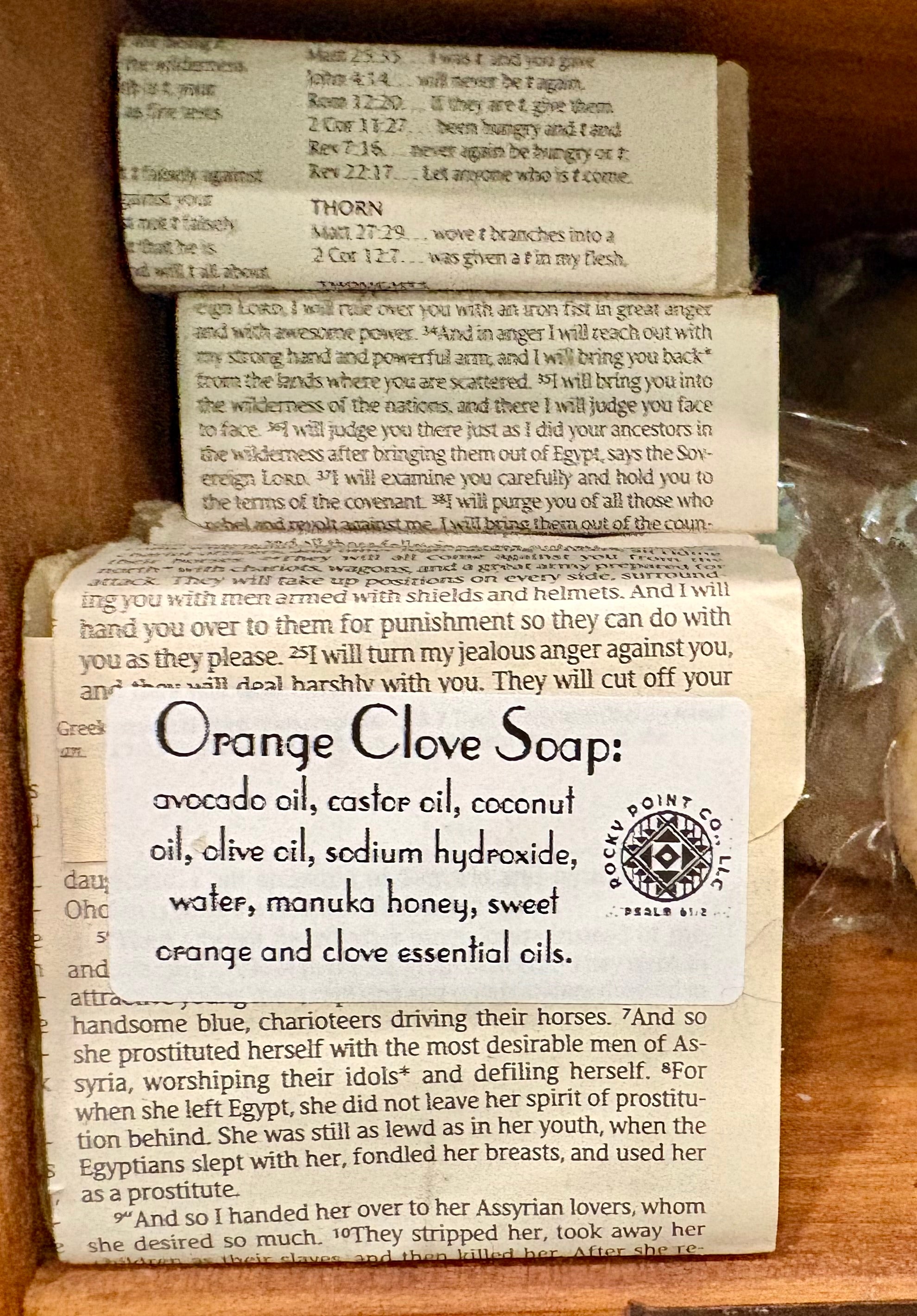 Handcrafted lye soap