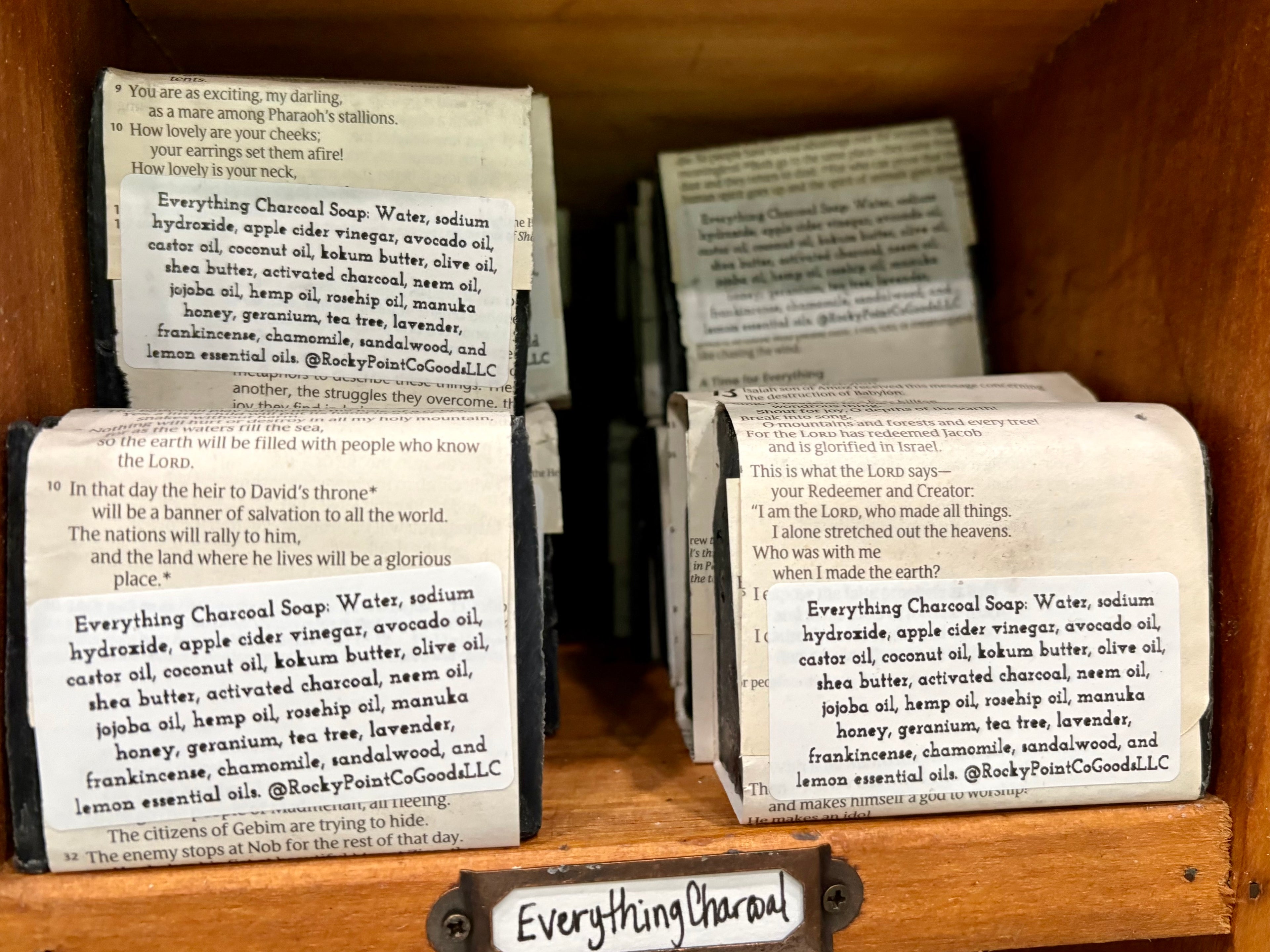 Handcrafted lye soap